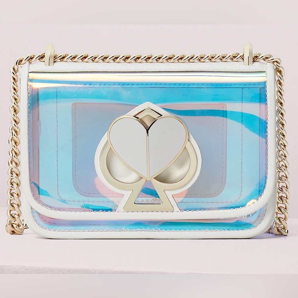 Kate Spade Optic White Hologram Iridescent Nicola Bag